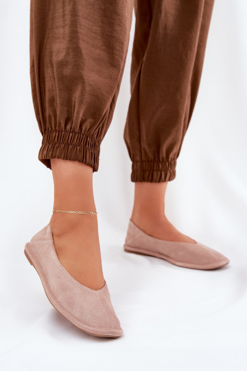 Suede Women's Ballet Flats Big Star RR274081 Pink