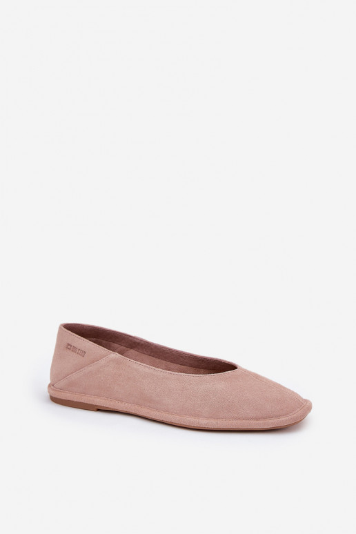 Suede Women's Ballet Flats Big Star RR274081 Pink Suede Women's Ballet Flats Big Star RR274081 Pink