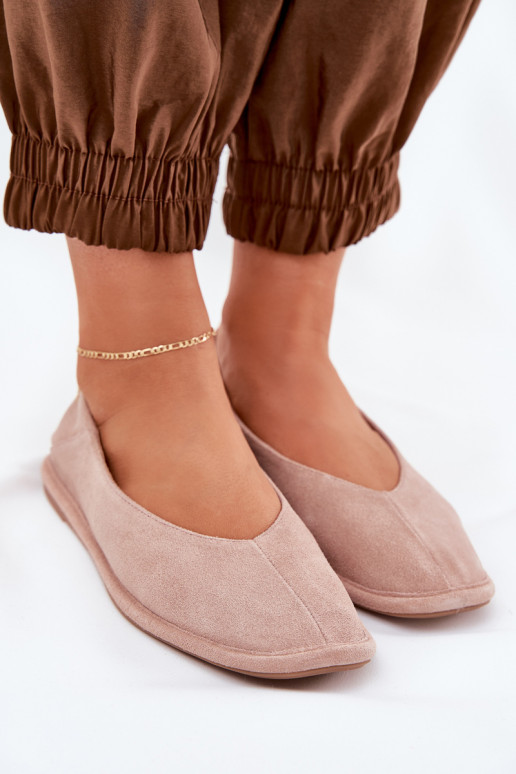 Suede Women's Ballet Flats Big Star RR274081 Pink Suede Women's Ballet Flats Big Star RR274081 Pink