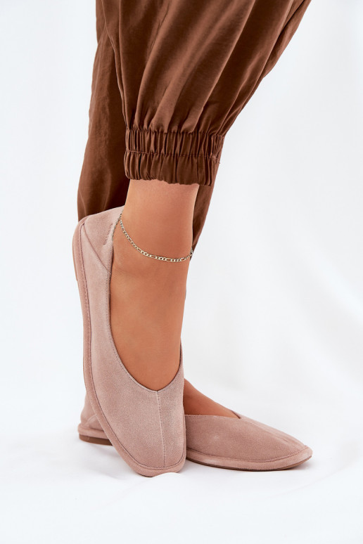 Suede Women's Ballet Flats Big Star RR274081 Pink Suede Women's Ballet Flats Big Star RR274081 Pink