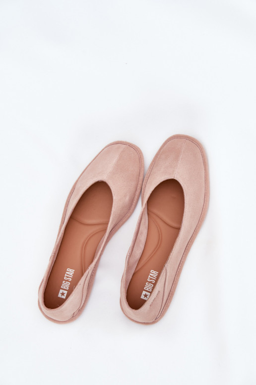 Suede Women's Ballet Flats Big Star RR274081 Pink Suede Women's Ballet Flats Big Star RR274081 Pink