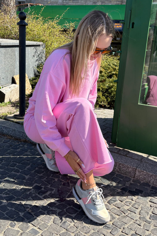Women's Suede Sneakers Big Star RR274243 HI-POLY SYSTEM Gray-Pink Women's Suede Sneakers Big Star RR274243 HI-POLY SYSTEM Gray-Pink