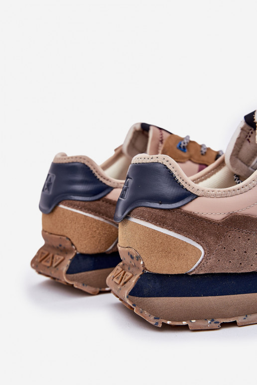 Suede Men's Sneakers On Platform Big Star RR174475 Hi-Poly System Beige Suede Men's Sneakers On Platform Big Star RR174475 Hi-Poly System Beige