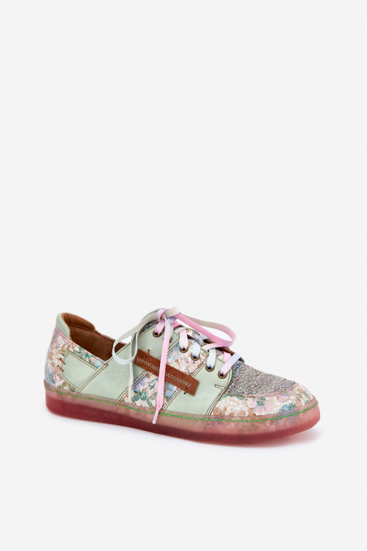 Leather Women's Shoes Maciejka 06791-09 Light Green Leather Women's Shoes Maciejka 06791-09 Light Green