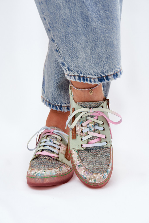 Leather Women's Shoes Maciejka 06791-09 Light Green Leather Women's Shoes Maciejka 06791-09 Light Green