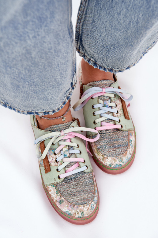 Leather Women's Shoes Maciejka 06791-09 Light Green Leather Women's Shoes Maciejka 06791-09 Light Green