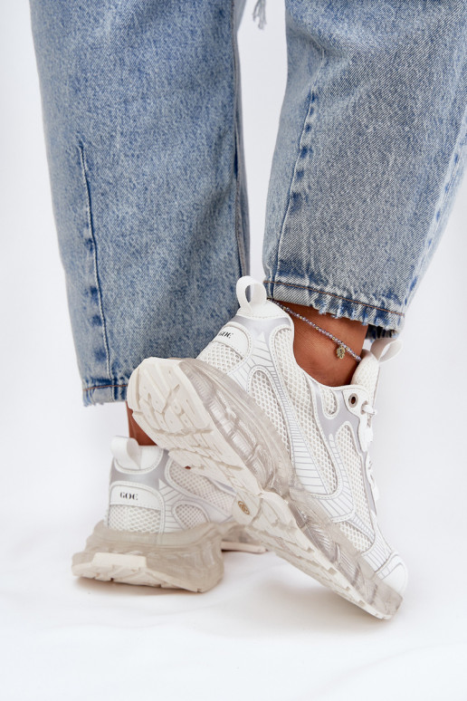 Ladies Leather Sneakers GOE RR2N4083 Beige Ladies Leather Sneakers GOE RR2N4083 Beige