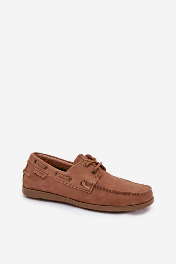 Men's Leather Moccasins Big Star RR174162 Camel