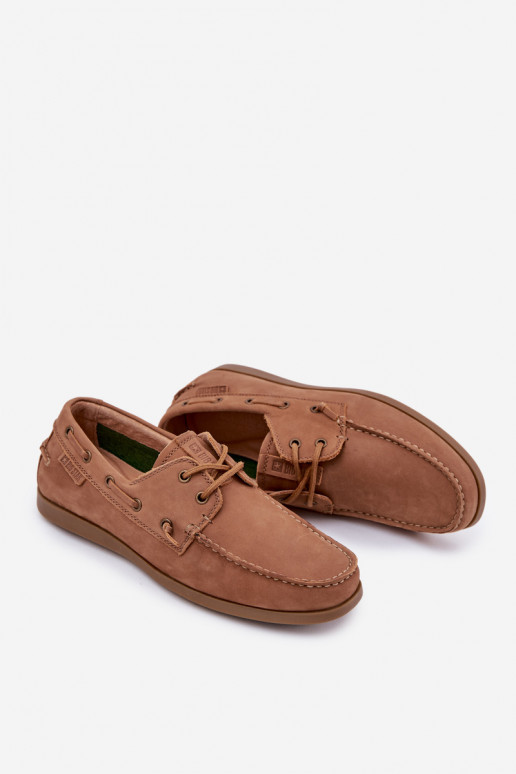 Men's Leather Moccasins Big Star RR174162 Camel