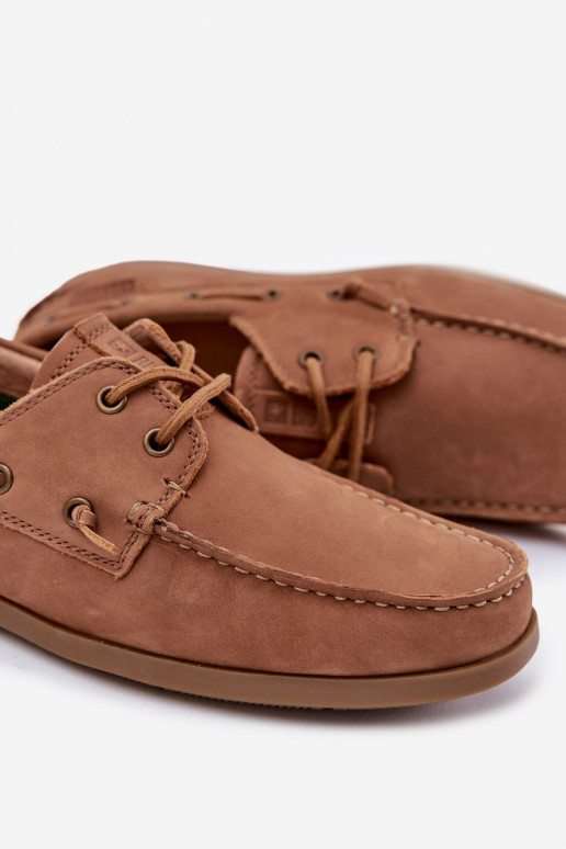 Men's Leather Moccasins Big Star RR174162 Camel