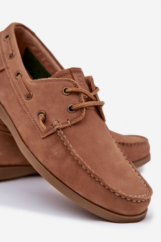 Men's Leather Moccasins Big Star RR174162 Camel