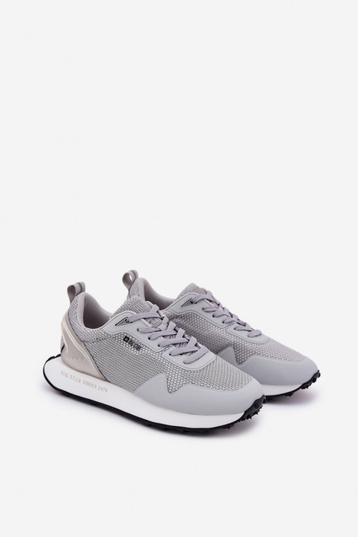 Men's Platform Sneakers Big Star RR174358 Hi-Poly System Gray