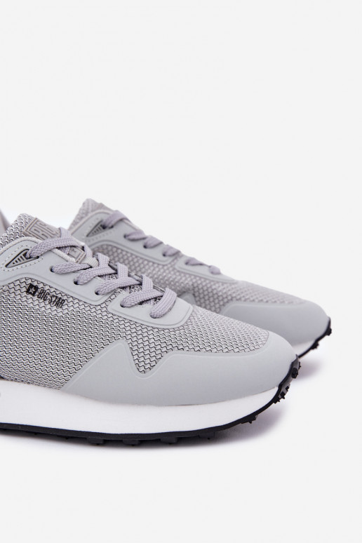 Men's Platform Sneakers Big Star RR174358 Hi-Poly System Gray