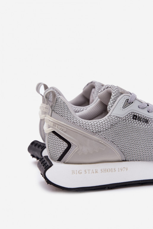 Men's Platform Sneakers Big Star RR174358 Hi-Poly System Gray