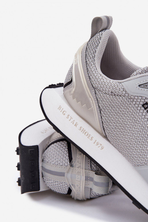 Men's Platform Sneakers Big Star RR174358 Hi-Poly System Gray