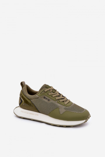 Men's Platform Sneakers Big Star RR174360 Hi-Poly System Khaki