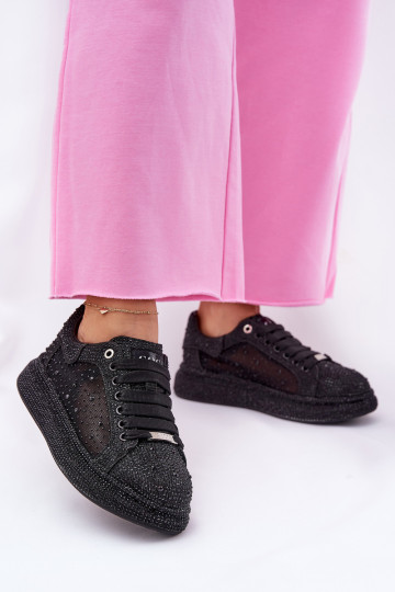 Decorated platform sneakers GOE NN2N4021 black 2