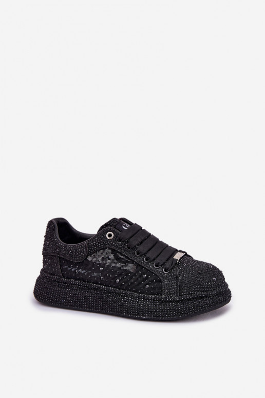 Decorated platform sneakers GOE NN2N4021 black