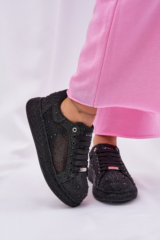 Decorated platform sneakers GOE NN2N4021 black