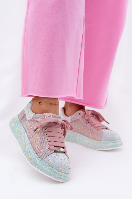 Zdobione Sneakersy Na Platformie GOE RR2N4009 Multikolor