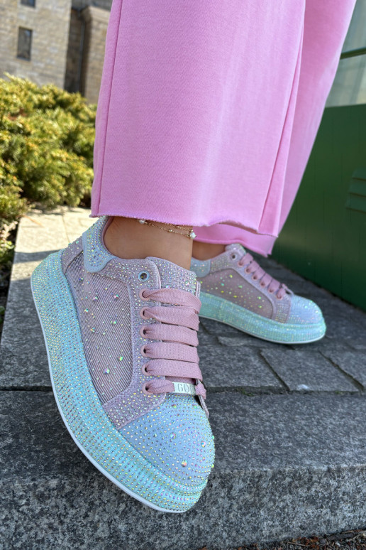 Embellished platform sneakers GOE RR2N4009 Multicolor