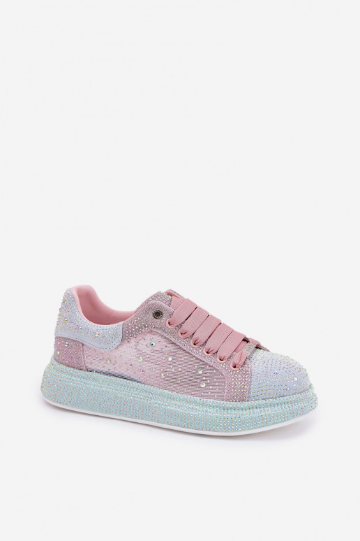 Embellished platform sneakers GOE RR2N4009 Multicolor
