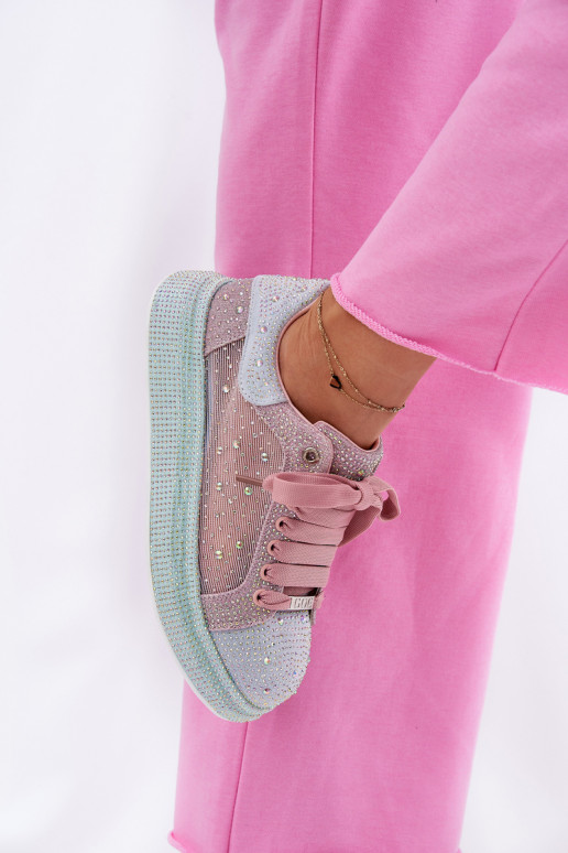 Embellished platform sneakers GOE RR2N4009 Multicolor