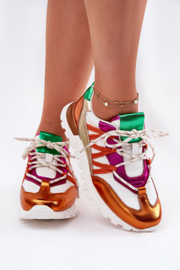 Leather Sneakers Loafers Women Artiker 56C1737 Multicolor 2