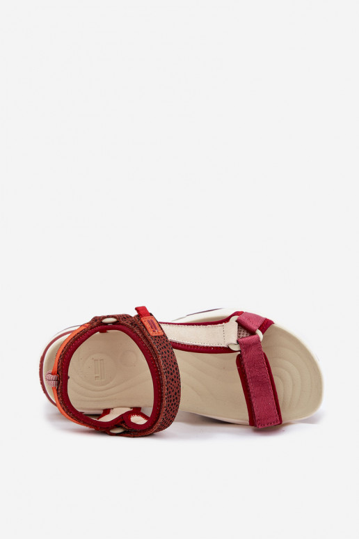 Women's Velcro Sandals D.Franklin DFSH406003 Burgundy Women's Velcro Sandals D.Franklin DFSH406003 Burgundy