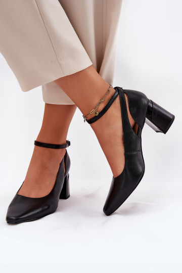 Leather Heels On A Heel Maciejka K6816-01 Black 2