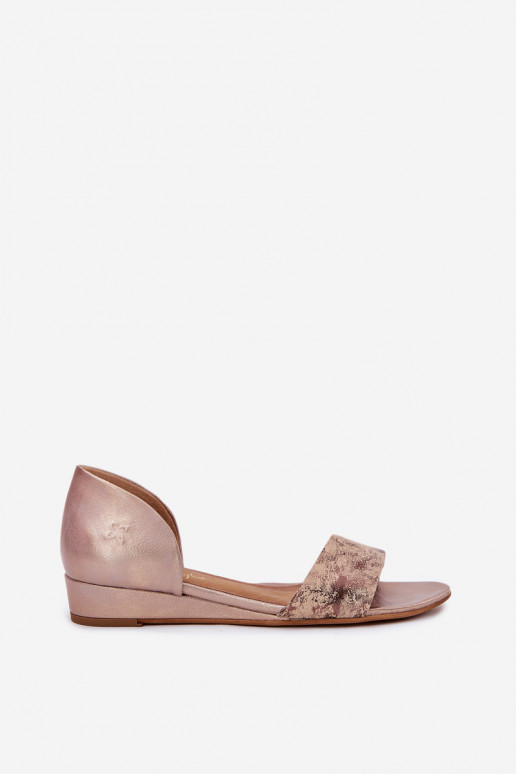 Leather Sandals Maciejka 01971-71 Gold Leather Sandals Maciejka 01971-71 Gold