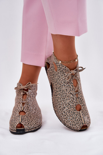 Patterned Leather Ankle Boots Maciejka 03426-49 Panther