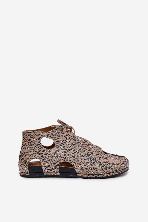 Patterned Leather Ankle Boots Maciejka 03426-49 Panther Patterned Leather Ankle Boots Maciejka 03426-49 Panther