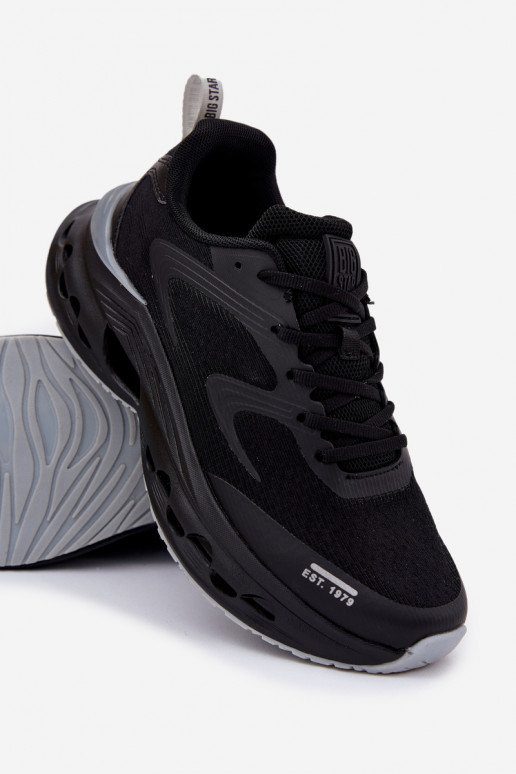 Men's Sports Shoes On Platform Big Star RR174022 Hi-Poly System Black Men's Sports Shoes On Platform Big Star RR174022 Hi-Poly System Black