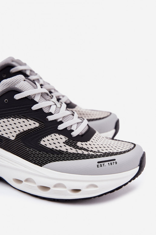 Buty Sportowe Męskie Na Platformie Big Star RR174023 Hi-Poly System Szare