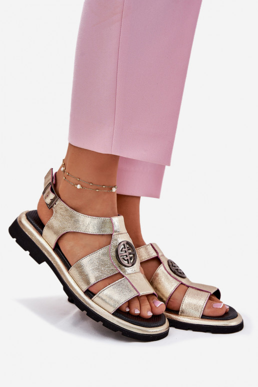 Leather Women's Sandals Patent With Decorative Detail Artiker 56C0691 Black Leather Women's Sandals Patent With Decorative Detail Artiker 56C0691 Black