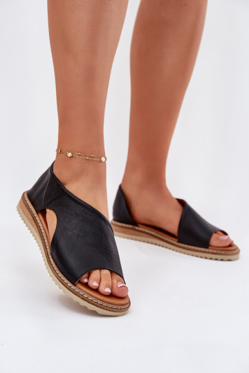 Leather Women's Sandals Artiker 46C1016 Black