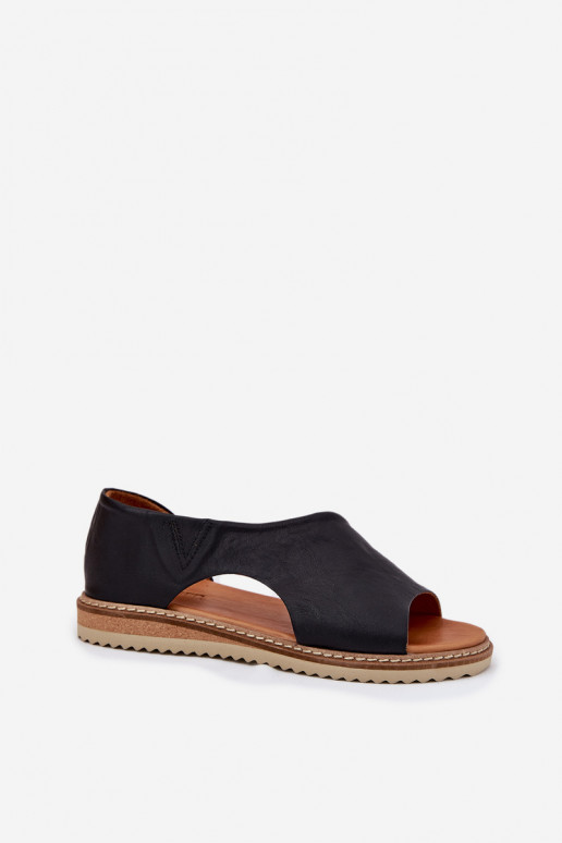 Leather Women's Sandals Artiker 46C1016 Black Leather Women's Sandals Artiker 46C1016 Black