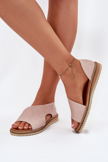 Ladies leather sandals Artiker 46C1018 Light pink