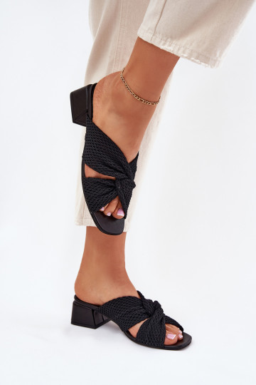 Ladies Heeled Sandals Maciejka 06955-01 Black