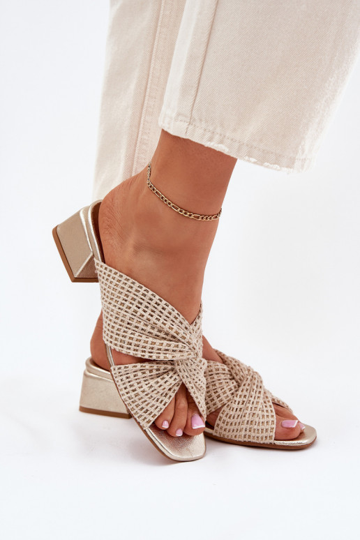 Ladies Platform Sandals Maciejka 06955-25 Beige-Gold Ladies Platform Sandals Maciejka 06955-25 Beige-Gold