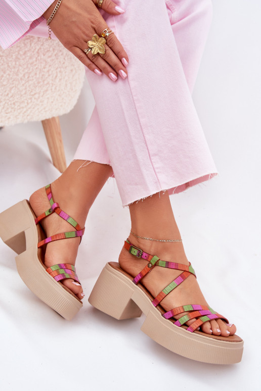 Ladies Leather Sandals Maciejka 06990-39 Multicolor Ladies Leather Sandals Maciejka 06990-39 Multicolor