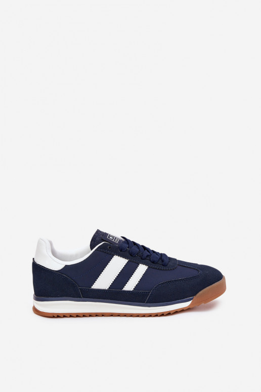 Buty Sportowe Sneakersy Męskie Granatowe Sivara Buty Sportowe Sneakersy Męskie Granatowe Sivara