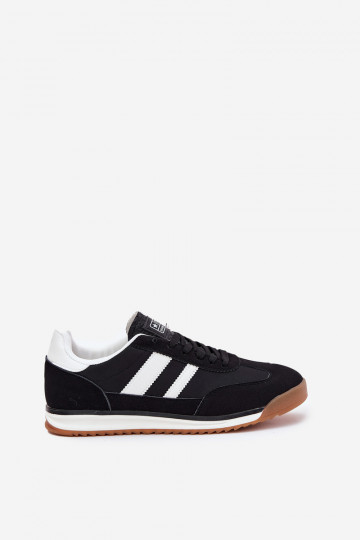 Buty Sportowe Sneakersy Męskie Czarne Sivara 2