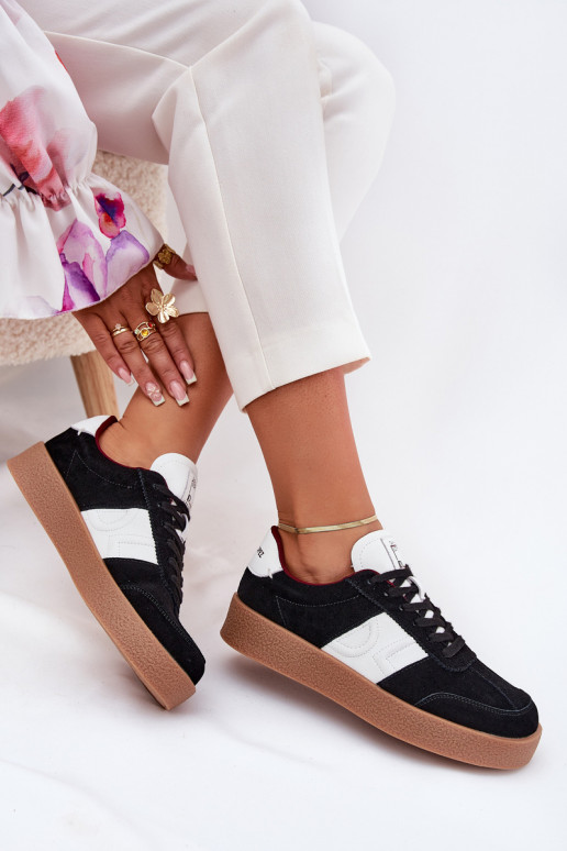 Suede Women's Sneakers Daniel Lopez Just Dare SS2D4021 Black Suede Women's Sneakers Daniel Lopez Just Dare SS2D4021 Black