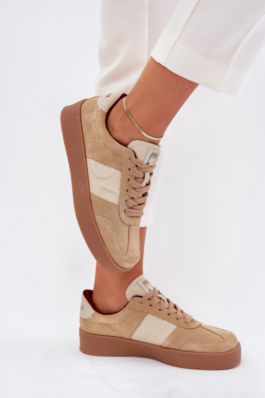 Women's Suede Sneakers Daniel Lopez Just Dare SS2D4022 Beige Women's Suede Sneakers Daniel Lopez Just Dare SS2D4022 Beige