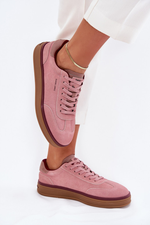 Suede Women's Sneakers Daniel Lopez SS2D4010 Pink Suede Women's Sneakers Daniel Lopez SS2D4010 Pink