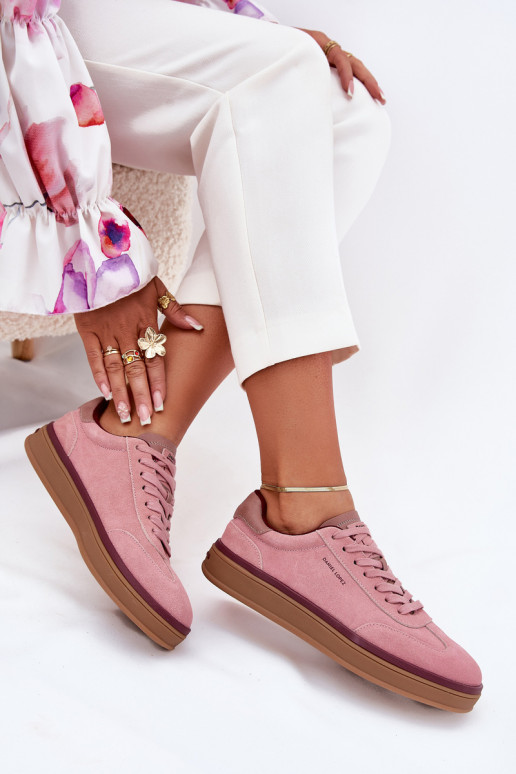 Suede Women's Sneakers Daniel Lopez SS2D4010 Pink Suede Women's Sneakers Daniel Lopez SS2D4010 Pink