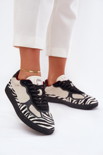 Womens Sneakers Daniel Lopez Just Dare SS2D4015 Zebra Beige