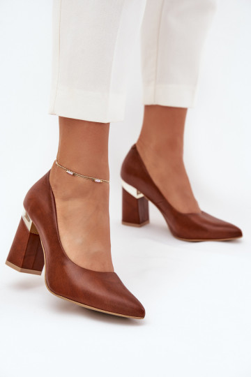 Leather Pumps Lewski 3117 Dark Brown